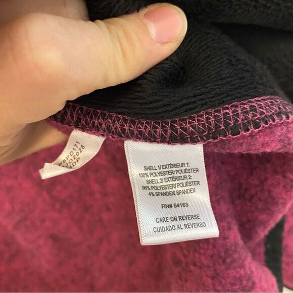 Andrew Marc New York Full Zip fleece lined knit Jacket fuchsia berry color -M - Picture 8 of 9